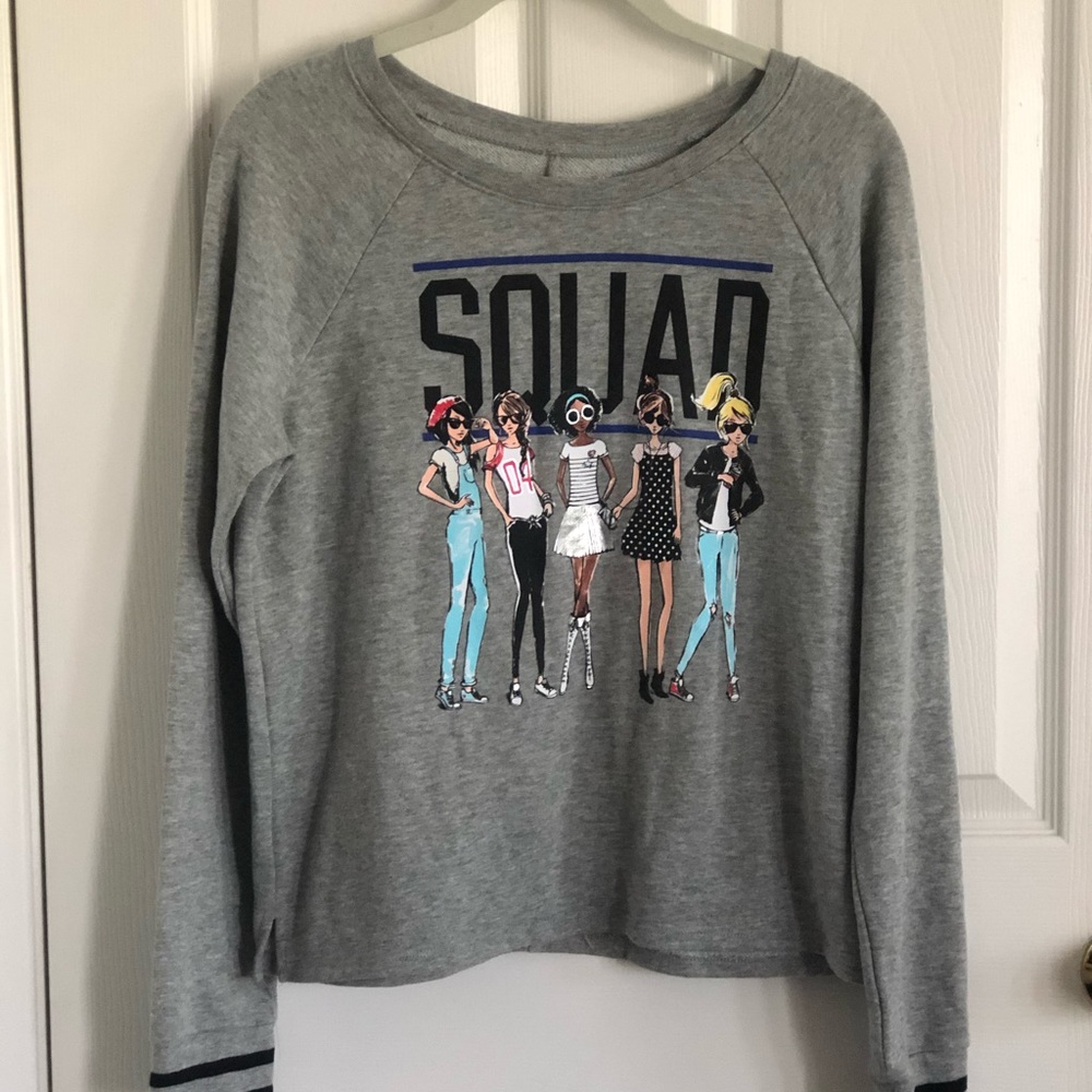 Justice “Squad” Long Sleeved Sweatshirt